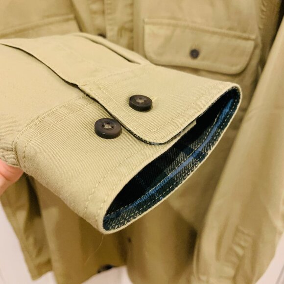 Vintage LL BEAN Heavy Work Chore Shirt Jacket Size Large - Picture 6 of 11